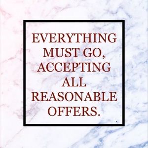 Everything in my closet